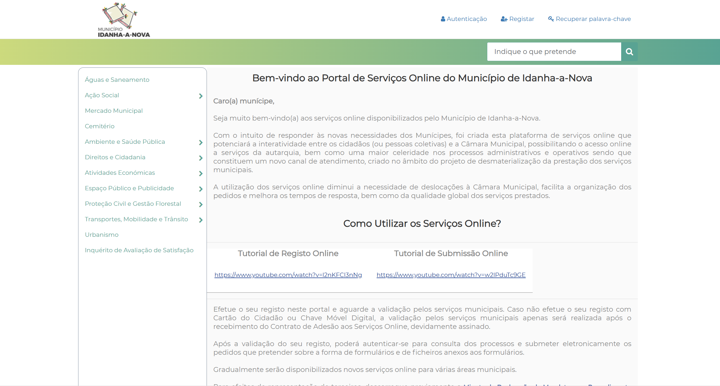 Serviços Online